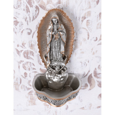 Statueta din ceramica cu bronz cu Fecioara Maria wu76802ab foto