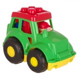 Set Mașină de Jucărie, Model cu Cuburi de Construcție, 7 Piese, Multicolor, Plastic, Oem