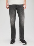 Blugi barbati Pete, croiala Regular Fit, talie medie, Straight Leg, Gri inchis