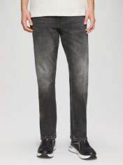 Blugi barbati Pete, croiala Regular Fit, talie medie, Straight Leg, Gri inchis, W34 L32