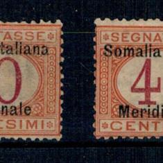 Somalia Italiana 1906 - Porto, Mi4-5 nestampilat