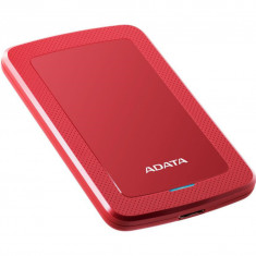 HDD extern ADATA HV300 Slim 2TB, Shock Sensor, 2.5", USB 3.1, Rosu