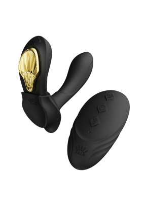 Vibrator Wearable Aya, Remote&amp;amp;Bluetooth Control, 8 Moduri Vibratii, Fixare Magnetica, Silicon, USB, Negru foto