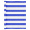 VidaXL Paravan pentru balcon, albastru și alb, 75x400 cm, HDPE