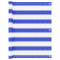 vidaXL Paravan pentru balcon, albastru și alb, 75x400 cm, HDPE