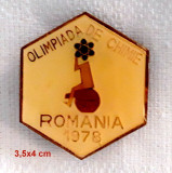 OLIMPIADA DE CHIMIE 1978 Insigna