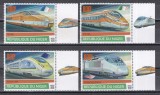Niger 2020 - Trenuri de mare viteză, Serie cu Tapsuri, MNH