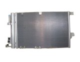 Condensator climatizare Opel Astra G, 02.1998-01.2005, motor 1, 6; 1, 8; 2.0, 2, 2 benzina, cutie manuala/automata, full aluminiu brazat, 580 (540)x3
