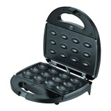 Aparat de facut nuci Heinner Dessert Supreme HNM-750BKS, 750W, capacitate 12 bucati, placi detasabile cu &icirc;nvelis neaderent, indicator luminos, manere