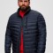 Jacheta matlasata barbati big size fara gluga, croiala Regulr fit, Bleumarin