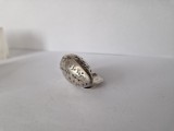 Miniatura de Decor din Argint de 925-Frunza cu Fruct., Ornamentale