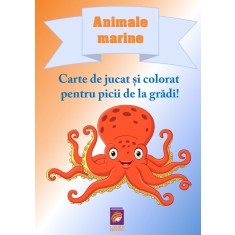 Animale marine. Carte de jucat si colorat pentru picii de la gradi! &ndash; Delia Tautan