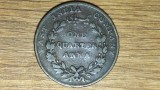 India Britanica - East India Company - raritate coloniala - 1/4 quarter anna 1835 - stare ok, Asia