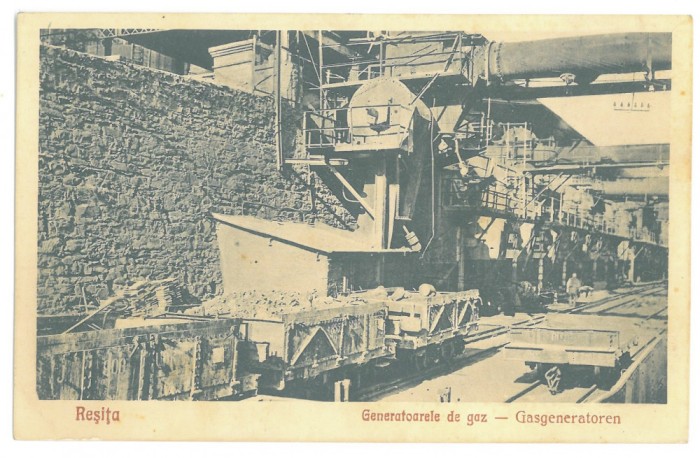 5384 - RESITA, Factory, Romania - old postcard - unused - 1928