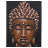 Tablou Buddha - Detaliu Brocart de Cupru