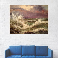 Tablou Canvas, Peisaj Valuri pe Mare - 80 x 100 cm foto