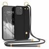 Husa pentru Apple iPhone 13 Pro Max, Silicon, Negru, 56427.01, kwmobile, Textil, Carcasa