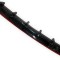 Ornament difuzor de bara universal negru cu rosu OMC
