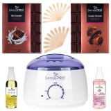 Cumpara ieftin Kit Epilare Ceara SensoPRO Milano, Chocolate Soft Skin
