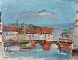 Peisaj cu pod de Gheorghe Constantinescu 1970