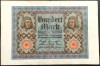Bancnota istorica 100 MARCI / MARK - GERMANIA (IMPERIUL GERMAN), anul 1920 * cod 457