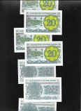 Kazahstan Kazakstan 20 tyin 1993 aunc-unc pret pe bucata