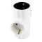 Distribuitor tip T 3 prize schuko 3680W 16A cu protectie alb TPF-26
