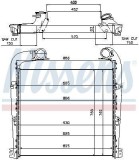 Radiator intercooler Scania G I, P, G, R, T - Series, R I, T Motor G400, G470, G480, R 230, R 270, R 310, R 340, R 380, R 420, R 440, R 470, R 480,