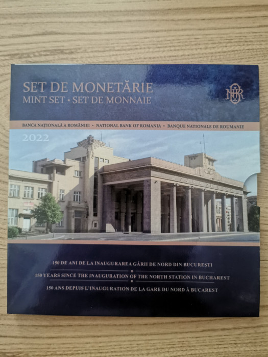 Set de monetărie Romania - 150 ani fr la inaugurarea Gării de Nord, București