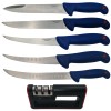 Set de macelarie IdeallStore&reg;, injunghiat, filetat, cutitul bucatarului si ascutitoare, otel inoxidabl