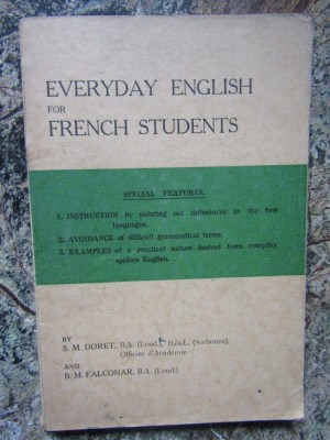 EVERYDAY ENGLISH FOR FRENCH STUDENTS - S. M. DORET foto