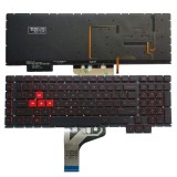 Tastatura laptop noua HP Omen 17-AN000 17-AN001CA 17-AN008CA 17-AN010CA 17-AN020CA BLACK (Backlit,Without FRAME,Red Printing)UK