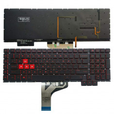 Tastatura laptop noua HP Omen 17-AN000 17-AN001CA 17-AN008CA 17-AN010CA 17-AN020CA BLACK (Backlit,Without FRAME,Red Printing)UK