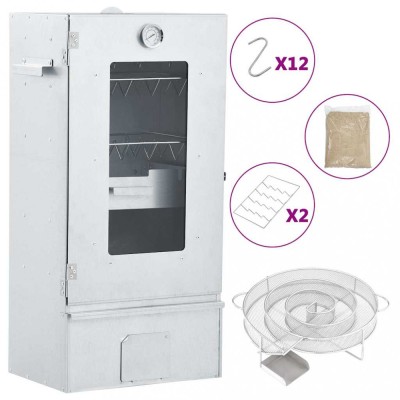 vidaXL Afumătoare cuptor/grătar, generator fum rece, oțel galvanizat foto