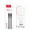 Cablu Date si Incarcare Hoco, USB-C la Lightning, PD20W, Fast Charge, Anti-Winding, QC 3.0, Flat, Braided, 1m,