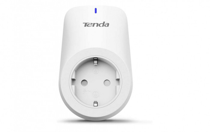 Priza Wi-Fi inteligenta Tenda Beli SP, control vocal, alb - RESIGILAT