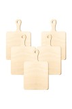 Tăviță de tăiat din lemn natural cu m&acirc;nă &ndash; 23 x 14 in