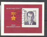 Germany DDR 1976 Dr Richard Sorge, perf. sheet, used H.034, Stampilat