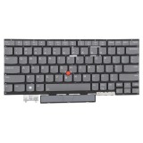 Tastatura Laptop, Lenovo, Thinkpad X1 Carbon 9th Gen Type 20XW, 20XX, iluminata, gri, layout US