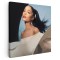 Tablou Ariana Grande cantareata 2087 Tablou canvas pe panza CU RAMA 100x100 cm
