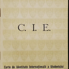 CARNET DE IDENTITATE INTERNATIONALA A STUDENTULUI , 1931