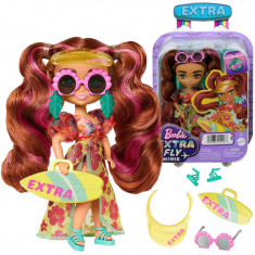 Păpușă Barbie Extra Fly Minis &icirc;n stil plajă &icirc;nsorită ZA5108
