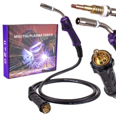 Pistolet pentru sudare 3m mb25 mig core euro articulat articulat euro socket lanterna foto