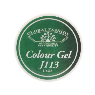 Gel color unghii, vopsea de arta, seria Distinguished Green, Global Fashion, 5gr, J113 foto