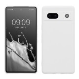 Husa Kwmobile pentru Google Pixel 7a, Alb, Silicon, KWM000019YF015C, Carcasa