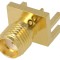 Conector SMA Femelă Margine Dreaptă 50&Omega; SMT Cablu PTFE Aurit