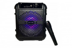 Boxa portabila Karaoke microfon si telecomanda foto