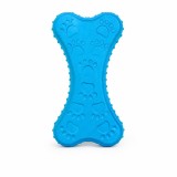 Jucărie Dentară pentru C&acirc;ini tip Os Texturat, Albastru