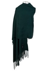 Fular dama uni 24U, 180x70cm, albastru petrol