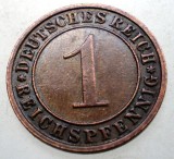 B.315 GERMANIA WEIMAR 1 REICHSPFENNIG 1936 E